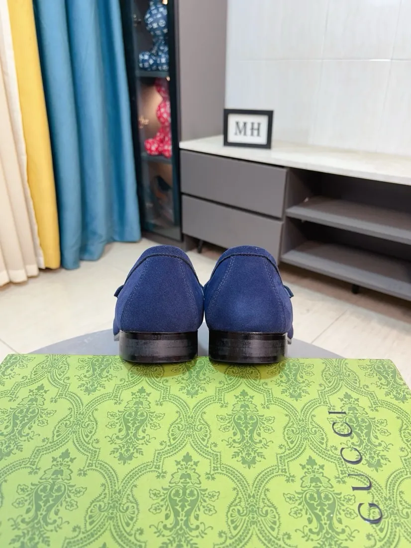 Men's Men's Shoes💰560🌹🌹[GUCCI] Gucci leather shoes are the most popular classic. Synchronized with the official website, the upper is made of Italian first-layer cowhide ➕cowhide lining, with unique brand and unique craftsmanship. Highlighting the hot style of the new year. Stop hesitating, stop wandering, get it now. Number: 38--44